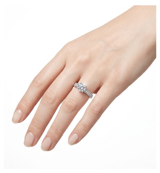 Anello solitario collezione Moissanite - 17005