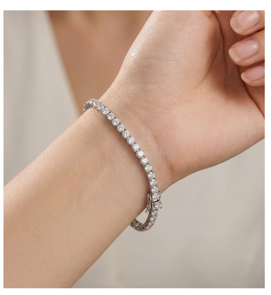 Bracciale tennis - ct  0.11 a pietra