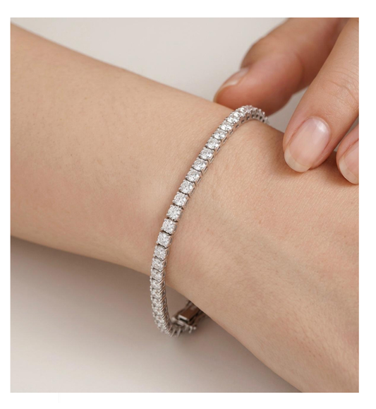 Tennis bracelet - ct from 0.03 to 0.11 per stone