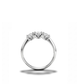 Anello trilogy collezione Moissanite - ct 0.90 tot