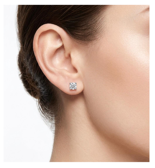 Orecchini punti luce collezione Moissanite - ct 1.60