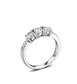 Moissanite Trilogy Ring Collection - 1.26 ct total