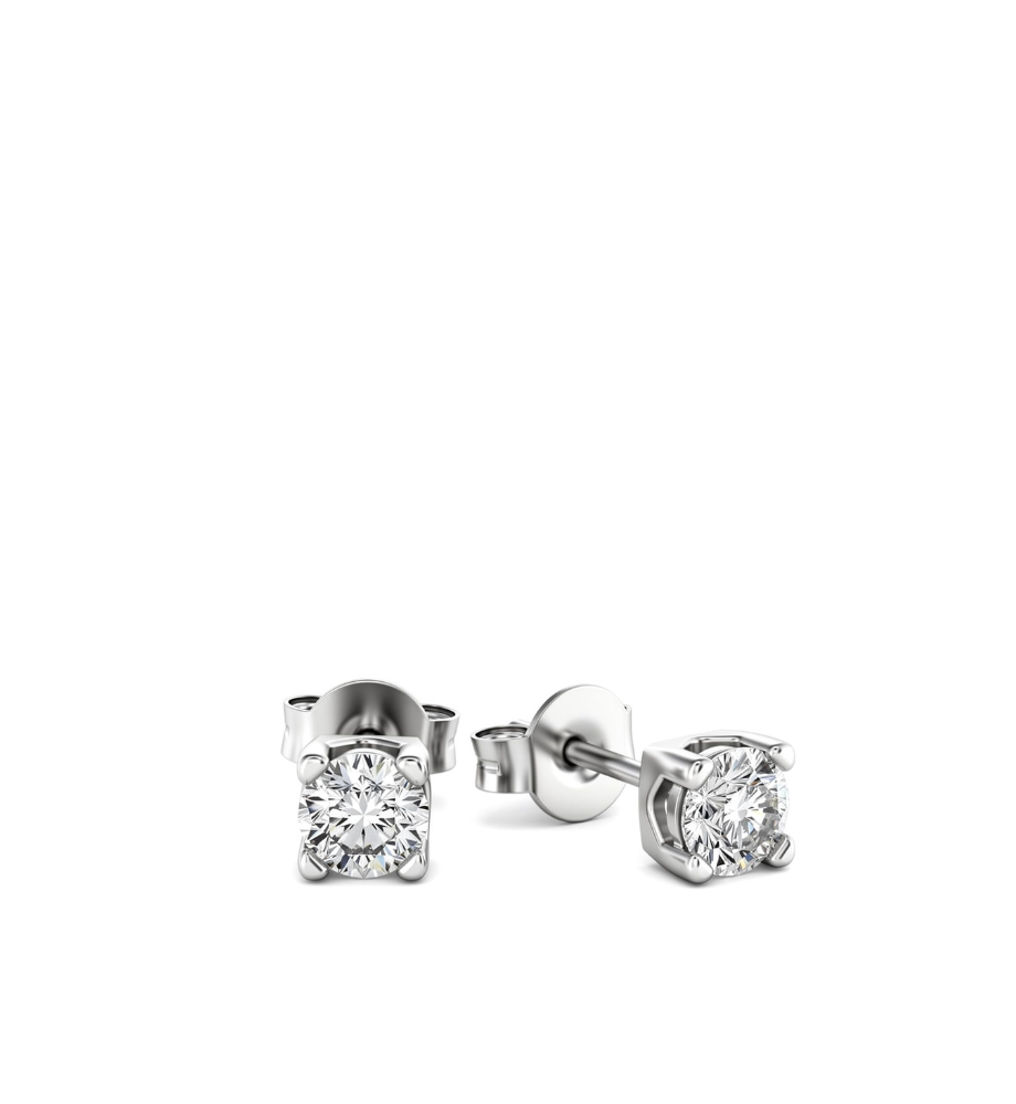 Boucles d'oreilles points de lumière collection Moissanite