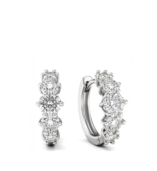 Orecchini collezione Moissanite - ct 2.60 tot