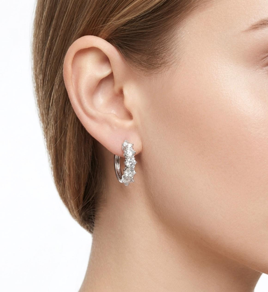 Orecchini collezione Moissanite-ct 3 tot
