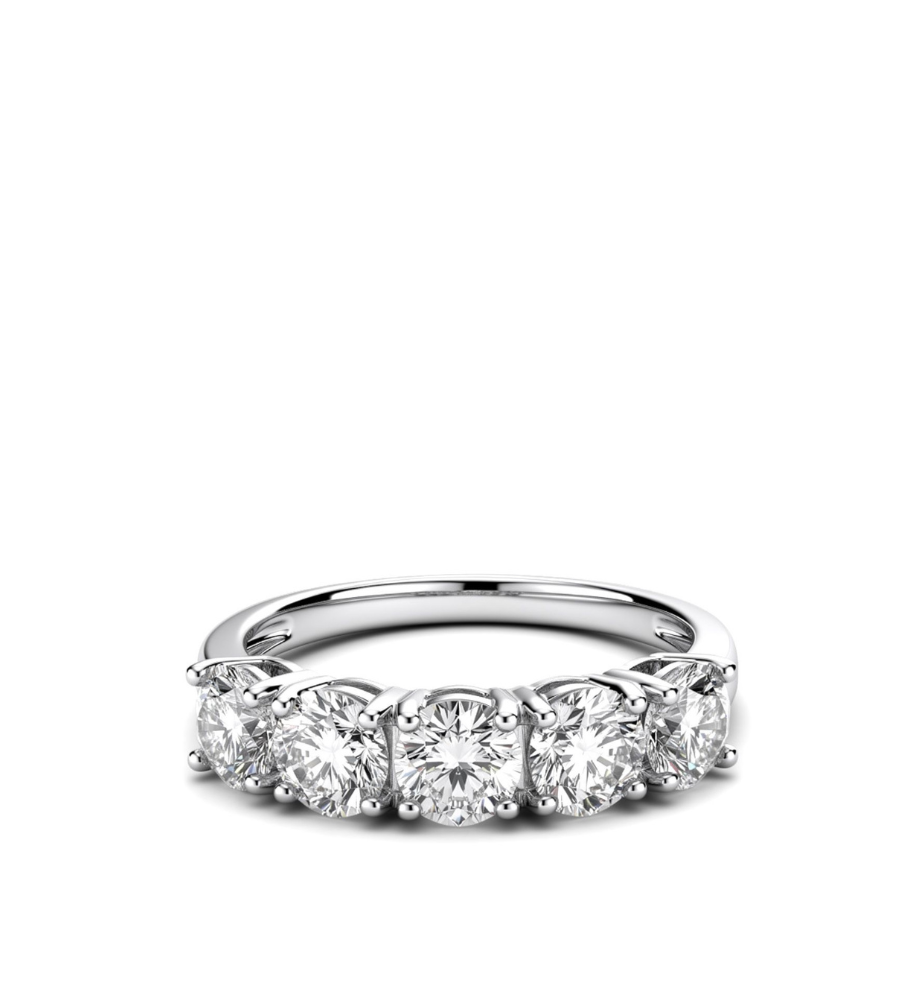 Bague alliance de la collection Moissanite - 2.50 ct total