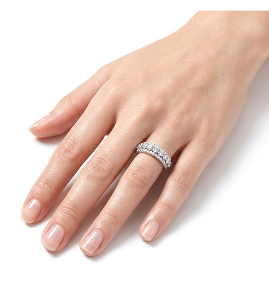 Anello veretta collezione Moissanite - ct 1.23 tot