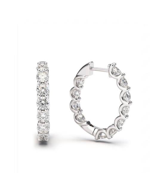 Orecchini collezione Moissanite - Ct 6.60 tot