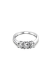 Anello trilogy collezione Moissanite - ct 1.50 tot