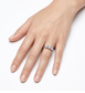 Anello trilogy collezione Moissanite - ct 1.50 tot