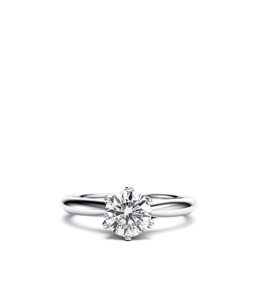 Anello solitario collezione Moissanite - ct 1