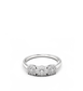 Anello trilogy collezione Moissanite - ct 0.36 tot