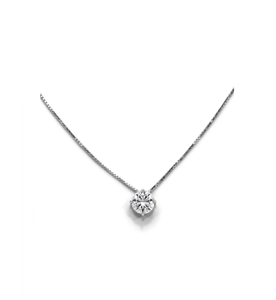 Collana punto luce collezione Moissanite - ct 0.50