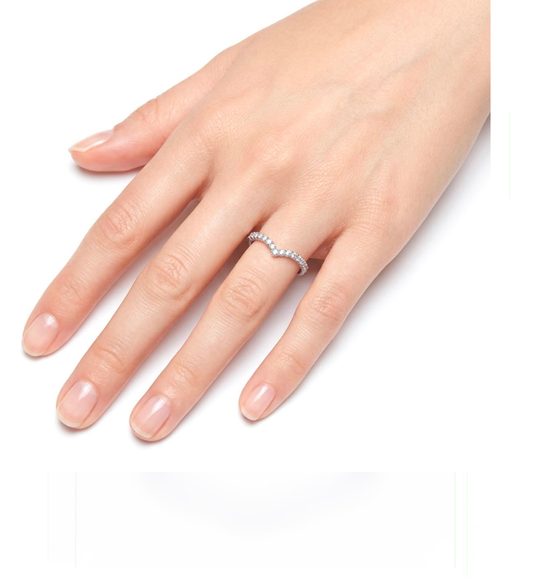 Anello collezione Moissanite-ct 0.29