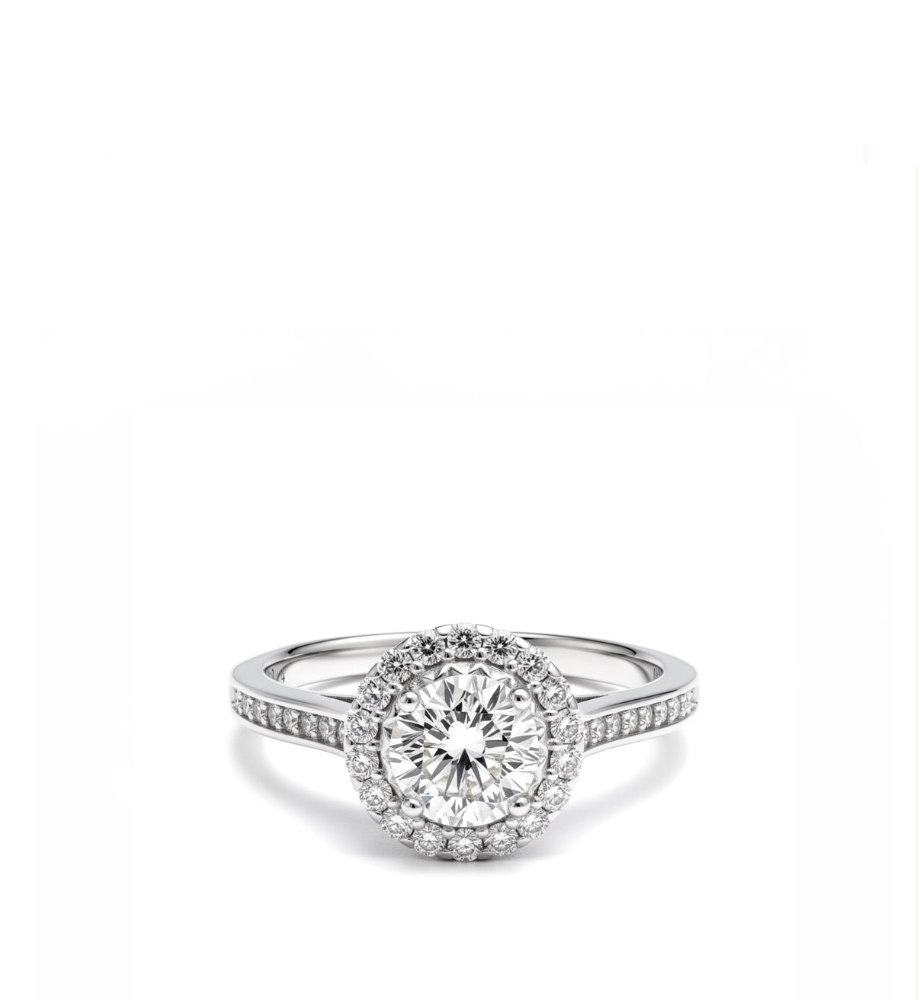 Anello solitario collezione Moissanite - ct 1.37