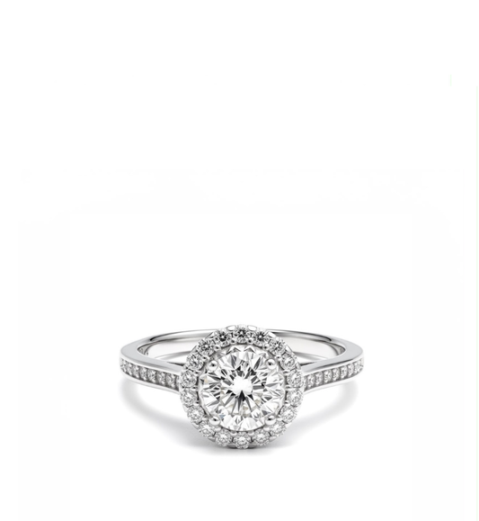 Anello solitario collezione Moissanite - ct 1.37