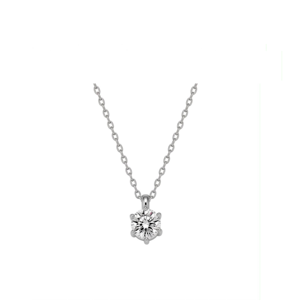Collana punto luce collezione Moissanite - ct 0.50