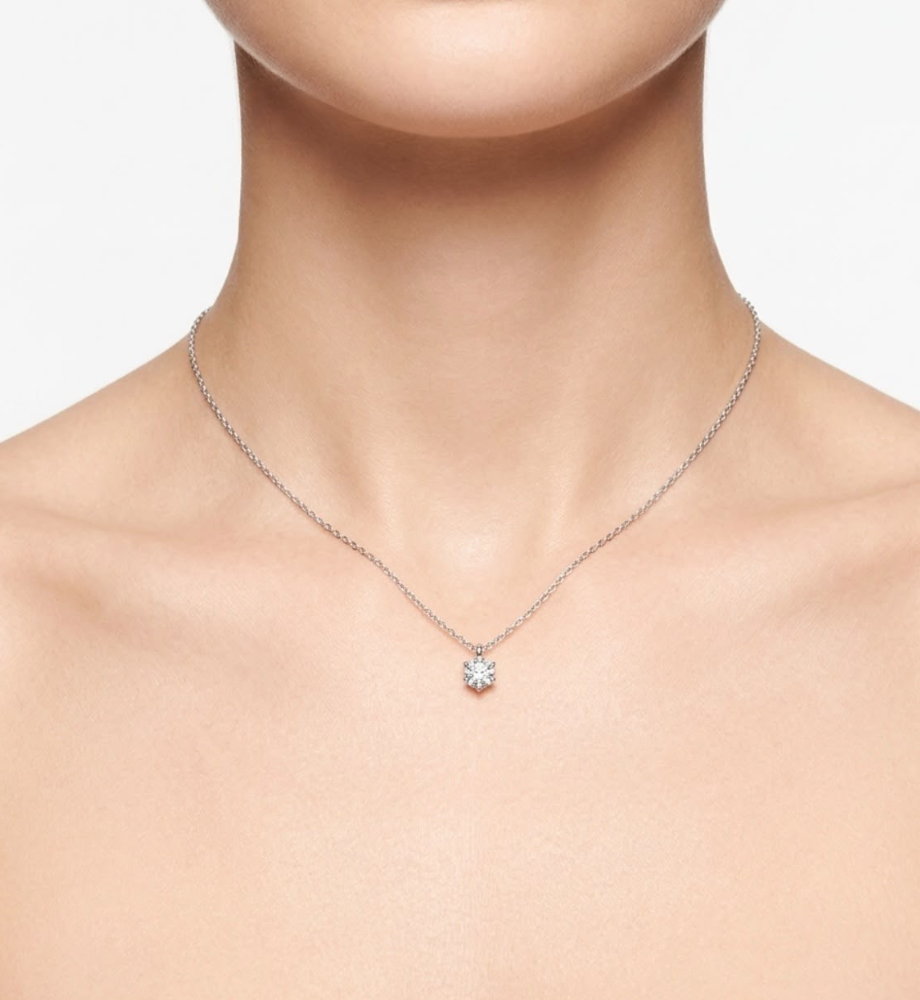 Collana punto luce collezione Moissanite - ct 0.50