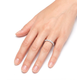 Anello riviera collezione Moissanite - ct 0,10 a pietra