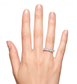 Anello veretta collezione Moissanite - ct 0.70