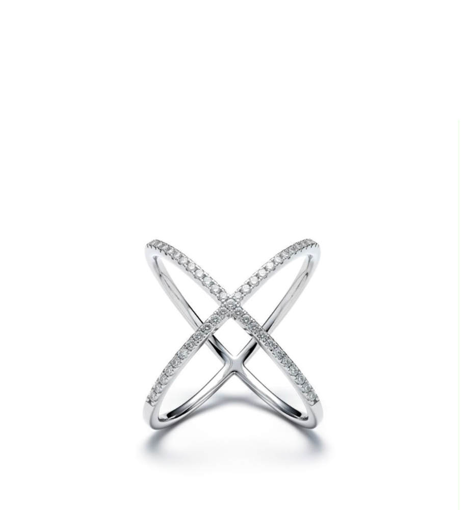 Anello collezione Moissanite - ct 0.32