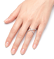 Anello collezione Moissanite - ct 0.32