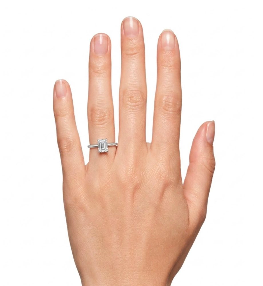 Anello solitario collezione Moissanite - ct 2