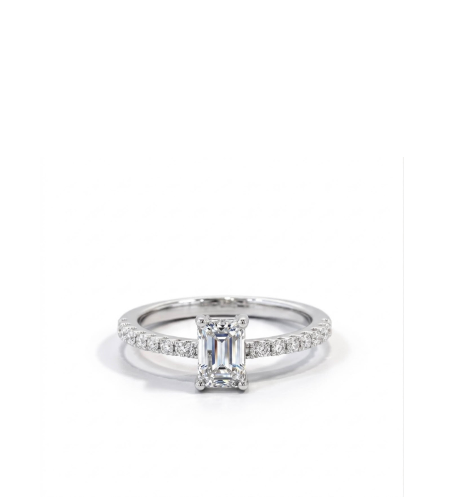 Anello solitario collezione Moissanite - ct 0.70
