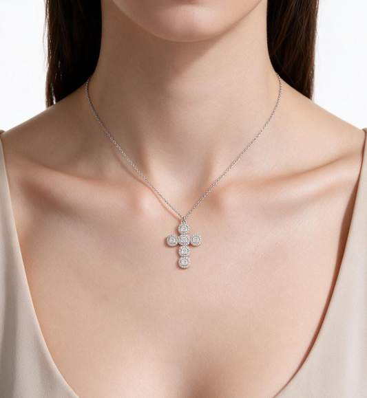 PRONTA CONSEGNA Collana Collezione Brillante croce - 17796