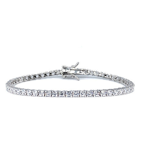 Brillante Collection tennis bracelet with side studs