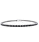 Tennis bracelet with brilliant cut black eco-diamonds ct. 0.03 (code 14407)