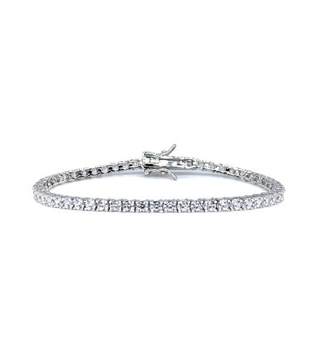 Bracciale tennis Collezione Brillante con ottini laterali